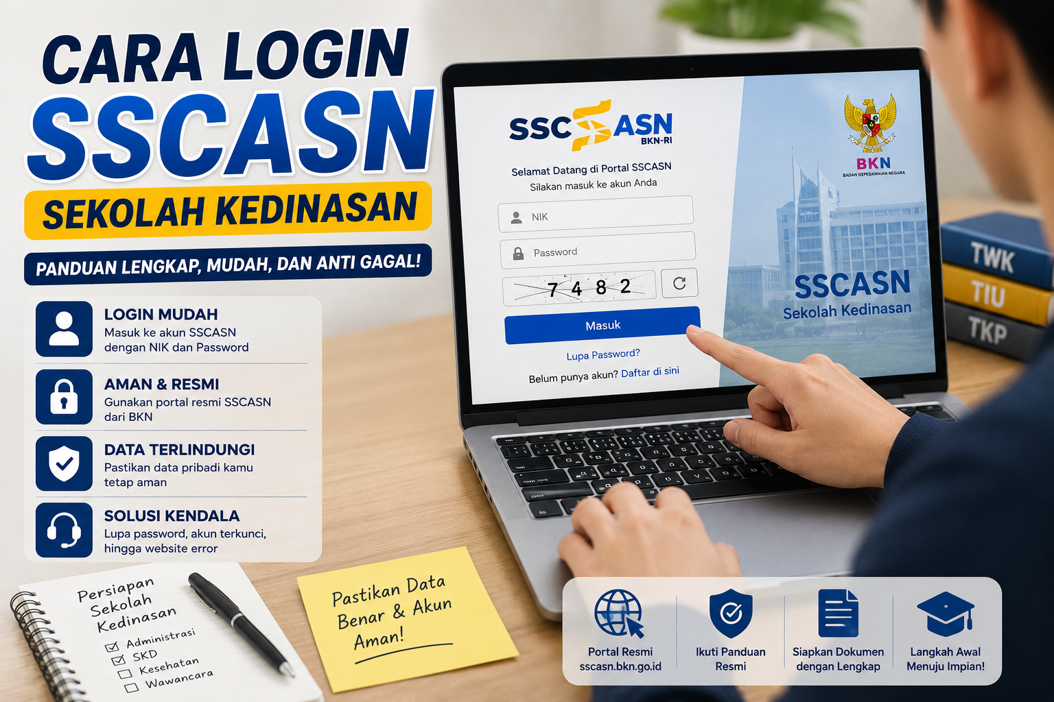 Panduan login SSCASN Sekolah Kedinasan untuk proses pendaftaran online dengan mudah dan aman.